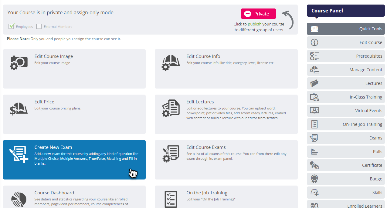 Create an Exam – UKG Learning
